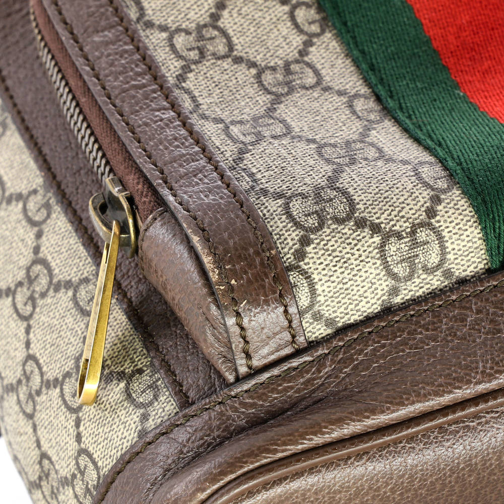 Gucci Small Ophidia Backpack GG Coated Canvas and Leather - Picture 8 of 8